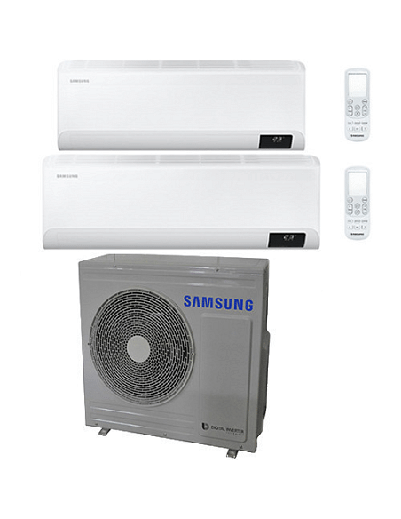 Climatizzatore Condizionatore Samsung WINDFREE AVANT R32 Wifi Dual Split Inverter 9000 + 18000 BTU con U.E. AJ080TXJ4KG/EU NO...