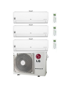 Climatizzatore Condizionatore LG Atmosfera R32 Trial Split Dual Inverter 9000 + 9000 + 12000 BTU con U.E. MU3R19 NOVITÁ Class... 2