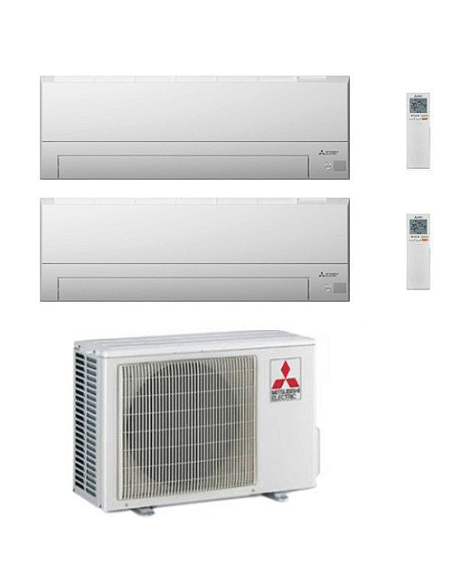 Climatizzatore Condizionatore Mitsubishi MSZ-BT Wifi R32 Dual Split Inverter 7000 + 9000 BTU con U.E. MXZ-2F42VF NOVITÁ Class...