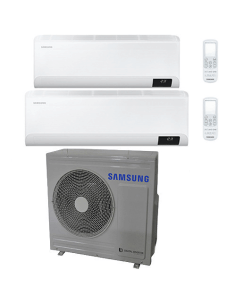 Climatizzatore Condizionatore Samsung WINDFREE AVANT R32 Wifi Dual Split Inverter 12000 + 18000 BTU con U.E. AJ068TXJ3KG/EU N... 2