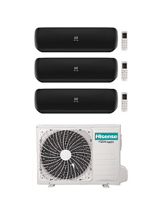 Climatizzatore Condizionatore Hisense Apple Pie PRO Wi-Fi R32 Trial Split Inverter 12000 + 12000 + 12000 BTU con U.E. 4AMW81U... 2