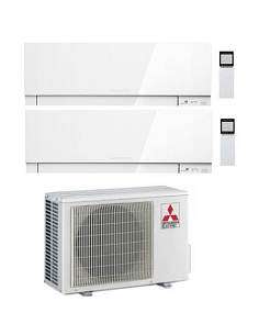 Climatizzatore Condizionatore Mitsubishi Kirigamine Zen Wifi Bianco Dual Split Inverter 9000 + 12000 BTU con U.E. MXZ-2F42VF ... 2