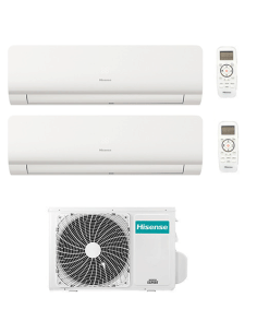 Climatizzatore Condizionatore Inverter Hisense New Energy Wifi R32 Dual Split 9000 + 12000 BTU con U.E. 2AMW52U4RXC Classe A+... 2