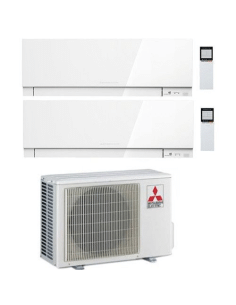 Climatizzatore Condizionatore Mitsubishi Kirigamine Zen Wifi Bianco Dual Split Inverter 12000 + 12000 BTU con U.E. MXZ-3F68VF... 2