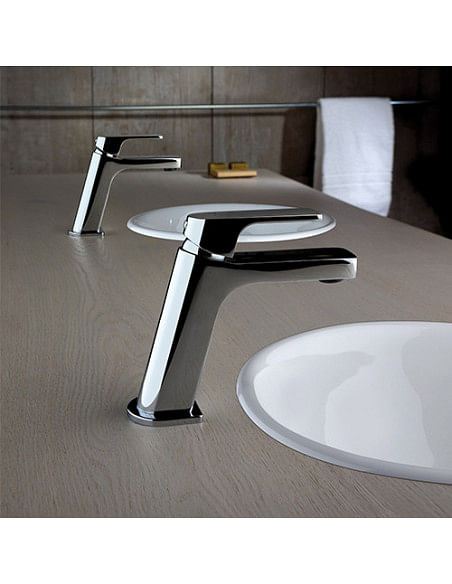 Rubinetto Miscelatore monoforo per lavabo serie Twilight Jacuzzi senza scarico 0TI00086JA00 cromato - Climaway