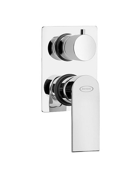 Miscelatore Jacuzzi incasso per doccia serie Twilight con deviatore rotativo a 2 uscite 0TI00400JA00 cromato - Climaway