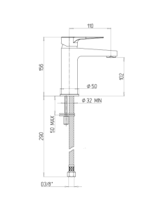 Rubinetto Jacuzzi per lavabo serie Moonlight senza scarico per piletta click clack 0MG00086JA00 cromato - Climaway 2