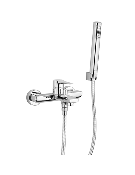 Set Rubinetti Jacuzzi per lavabo e bidet senza scarico e vasca serie Moonlight cromato - Climaway