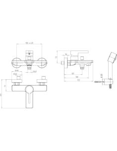Miscelatore Jacuzzi per vasca esterno serie Fiamma con Duplex 0FM00002JA00 cromato - Climaway 2