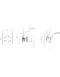 Miscelatore Jacuzzi incasso ad 1 uscita per doccia serie Fiamma 0FM00410JA00 cromato - Climaway 2