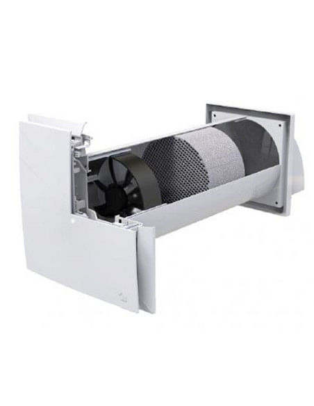Aspiratore estrattore statico d'aria con recupero di calore PICO PRO 30 Wifi a parete con alimentatore ad incasso Tecnosystem...