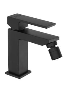 Set Rubinetti Jacuzzi per lavabo a parete e bidet senza scarico e doccia incasso con deviatore serie Twinkle YO nero opaco - ... 2