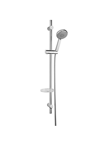 Saliscendi Jacuzzi serie Aurora con portasapone e doccia anticalcare 0AO00900JA00 cromato - Climaway