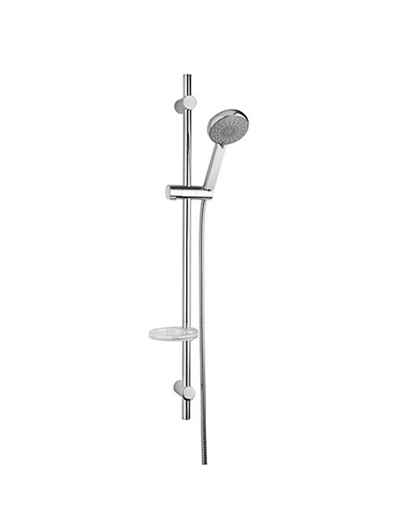 Saliscendi Jacuzzi serie Aurora con portasapone e doccia anticalcare 0AO00900JA00 cromato - Climaway