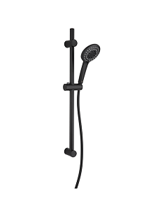 Saliscendi Jacuzzi serie Zeus con portasapone e doccia anticalcare 0ZUYO900JA00 nero opaco - Climaway