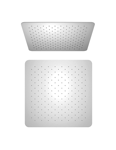 Soffione Jacuzzi Quadro in acciaio inox ultrapiatto 250x250 mm art. 1811055JA00 - Climaway