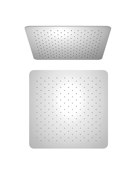 Soffione Jacuzzi Quadro in acciaio inox ultrapiatto 250x250 mm art. 1811055JA00 - Climaway