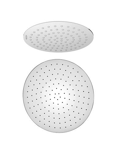 Soffione Jacuzzi tondo in acciaio inox ultrapiatto diametro 200mm art. 1811051JA00 - Climaway