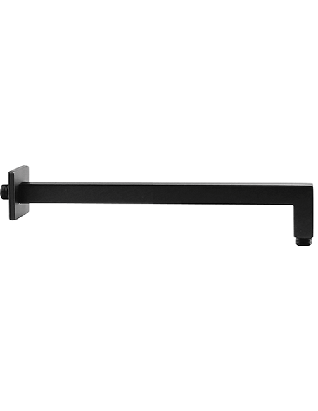 Braccio doccia Jacuzzi a parete lunghezza 300mm sezione quadra 25x25mm art. 1111006JAYO nero opaco - Climaway