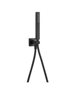 Kit doccia Jacuzzi quadro con doccino e presa acqua art. 0KCYO904JA00 nero opaco - Climaway