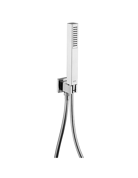 Kit doccia Jacuzzi quadro con doccino e presa acqua art. 0KC00904JA00 cromato - Climaway