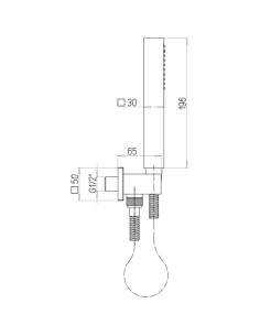 Kit doccia Jacuzzi quadro con doccino e presa acqua art. 0KC00904JA00 cromato - Climaway 2
