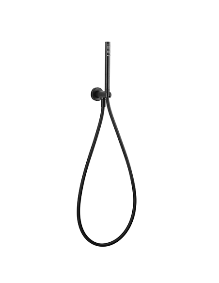Kit doccia Jacuzzi tondo con doccino e presa acqua art. 0KCYO901JA00 nero opaco - Climaway