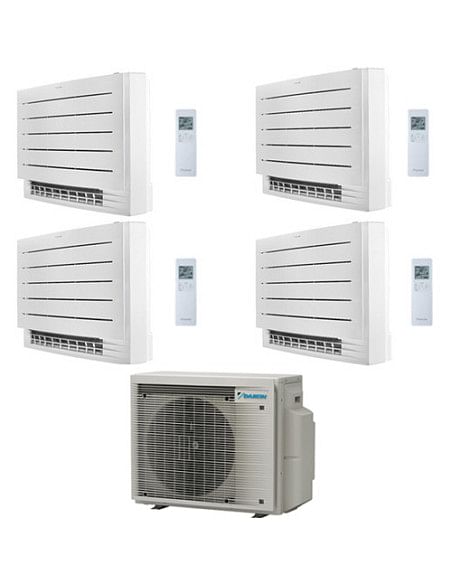 Climatizzatore GARANZIA ITALIA Daikin Serie FVXM-A Console Pavimento Perfera R32 Quadri Split Inverter 12000 + 12000 + 12000 ...