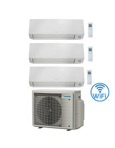 Climatizzatore GARANZIA ITALIA Daikin Perfera All Seasons Wifi Trial Split Inverter 7000 + 7000 + 9000 BTU con U.E. 3MXM40A9 ...