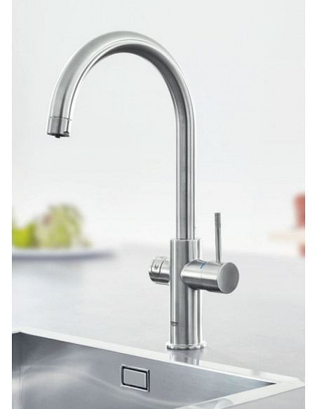 Grohe Blue Home miscelatore monocomando per lavello con sistema filtrante dell'acqua con refrigeratore bocca a C 31455001 - C...