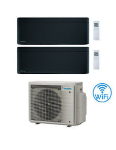 Climatizzatore GARANZIA ITALIA Inverter Daikin Stylish Total Black Wifi Dual Split 12000 + 18000 BTU con U.E. 2MXM50A9 Classe...