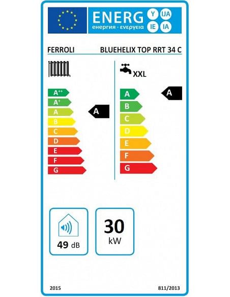 Caldaia Ferroli Bluehelix Top RRT 34C Murale a condensazione a gas metano o GPL con kit accessori - Climaway