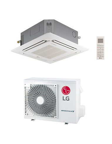 Climatizzatore Condizionatore LG Cassetta 4 vie Standard Inverter R32 12000 BTU CT12F classe A++/A+ con TELECOMANDO PWLSSB21H...