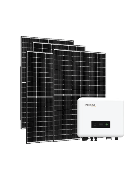 Kit fotovoltaico da 6 kW composto da Inverter monofase SheenPlus OGS da 6 kW + nº14 pannelli EXE Solar TRITON TOPCON da 440 W...