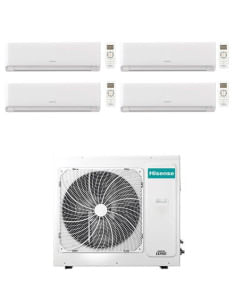 Climatizzatore Condizionatore Inverter Hisense Energy Ultra Ecosense Wifi R32 Quadri Split 7000 + 7000 + 7000 + 18000 BTU con... 2
