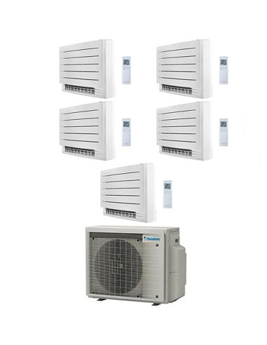 Climatizzatore Condizionatore Daikin Serie FVXM-A Console Pavimento Perfera R32 Penta Split Inverter 9000 + 9000 + 12000 + 12...