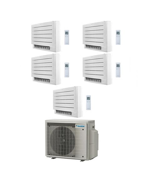 Climatizzatore Condizionatore Daikin Serie FVXM-A Console Pavimento Perfera R32 Penta Split Inverter 9000 + 9000 + 12000 + 12...