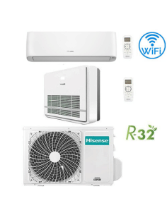 Climatizzatore Condizionatore Hisense Console + Energy Pro Plus 9000 + 12000 BTU R32 Dual split Inverter con U.E. 2AMW52U4RXC...
