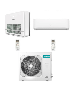 Climatizzatore Condizionatore Hisense Console + Hi Comfort R32 Dual Split Wifi Inverter 18000 + 18000 BTU con U.E. 3AMW72U4RJ... 2