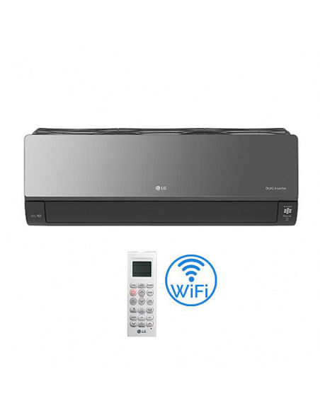 Climatizzatore Condizionatore LG unità interna a parete serie Artcool Mirror UVnano Wifi 18000 BTU AC18BK NSK - Climaway