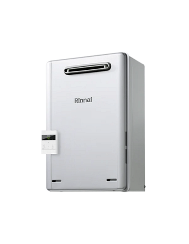 Scaldacqua Scaldabagno murale a gas metano Rinnai Infinity Enjin 20e Esterno flusso forzato per installazioni esterne + Coman...