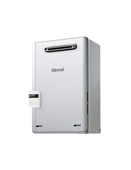Scaldacqua Scaldabagno murale a gas metano Rinnai Infinity Enjin 20e Esterno flusso forzato per installazioni esterne + Coman...