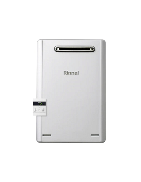 Scaldacqua Scaldabagno murale a gas metano Rinnai Infinity Enjin 20e Esterno flusso forzato per installazioni esterne + Coman...