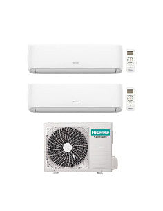 Climatizzatore Condizionatore Hisense Hi Comfort Wifi R32 Dual Split Inverter 7000 + 7000 BTU con U.E. 2AMW35U4RGC Classe A++... 2
