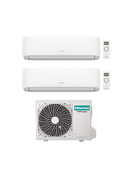 Climatizzatore Condizionatore Hisense Hi Comfort Wifi R32 Dual Split Inverter 7000 + 7000 BTU con U.E. 2AMW35U4RGC Classe A++...