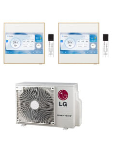 Climatizzatore Condizionatore LG Artcool Gallery LCD R32 Dual Split Inverter 9000 + 12000 BTU con U.E. MU2R15 NOVITÁ Classe A... 2