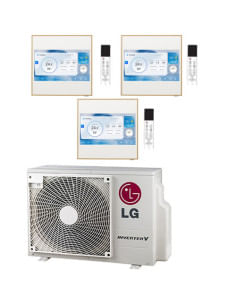 Climatizzatore Condizionatore LG Artcool Gallery LCD R32 Trial Split Inverter 9000 + 9000 + 9000 BTU con U.E. MU4R25 NOVITÁ C... 2