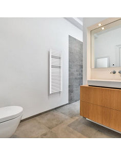 Termoarredo serie Zeta T 1200x550 mm 500 Interasse bianco RAL9016 - Dritto - Climaway 2