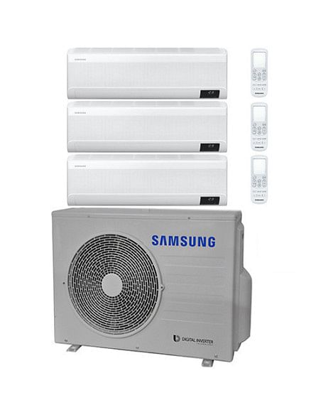 Climatizzatore Condizionatore Samsung WINDFREE AVANT R32 Wifi Trial Split Inverter 7000 + 9000 + 9000 BTU con U.E. AJ080TXJ4K...