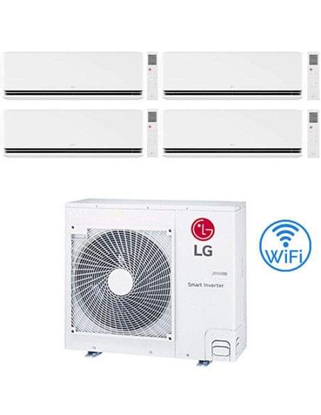 Climatizzatore Condizionatore LG Dualcool Premium R32 Wifi Quadri Split Dual Inverter 9000 + 9000 + 9000 + 9000 BTU con U.E. ...